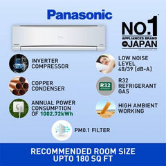 Panasonic  3 Star Split Inverter AC with Wi-fi Connect